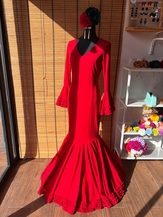 Vestido flamenca Clavel RJ
