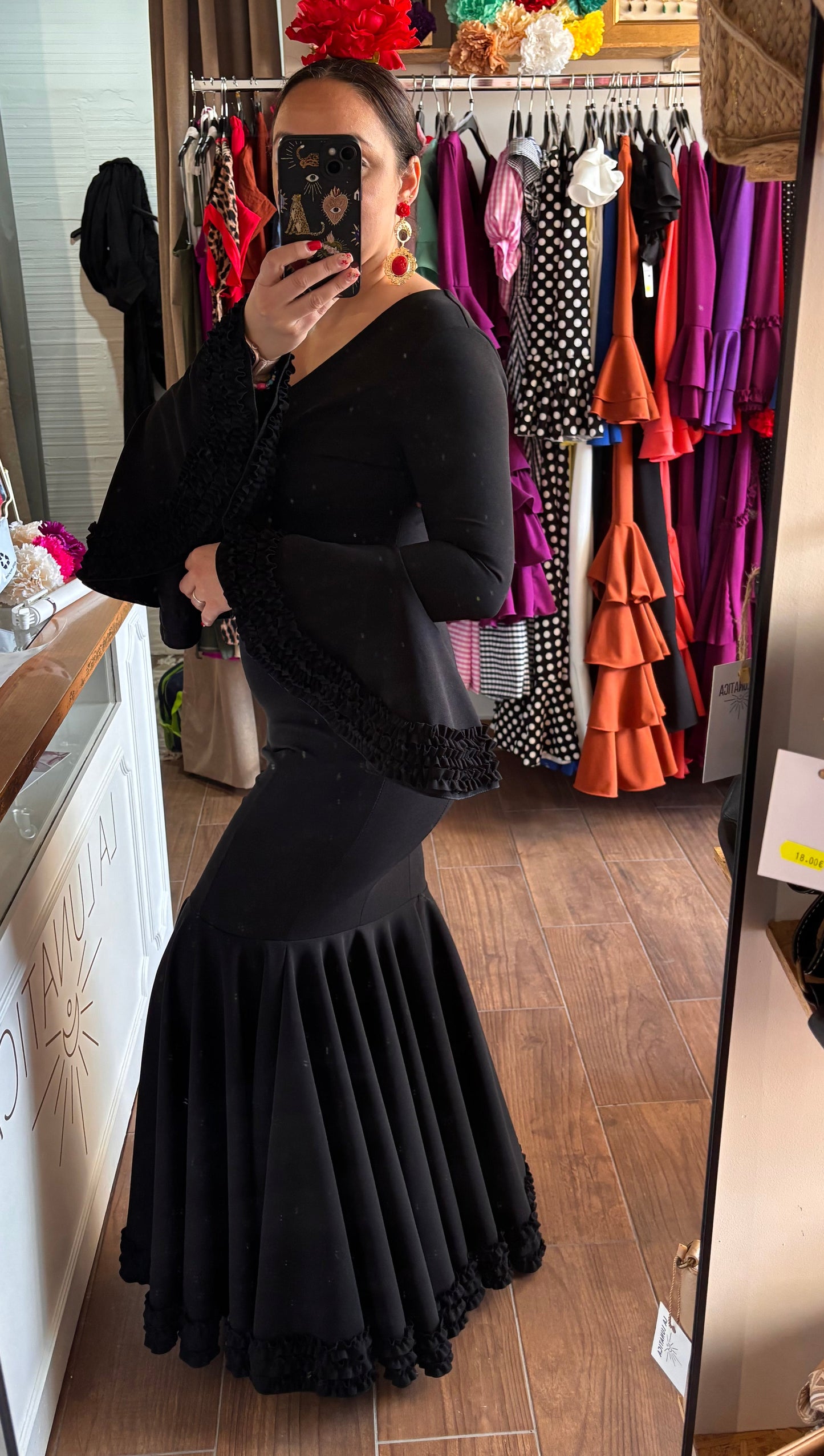 Vestido flamenca Clavel