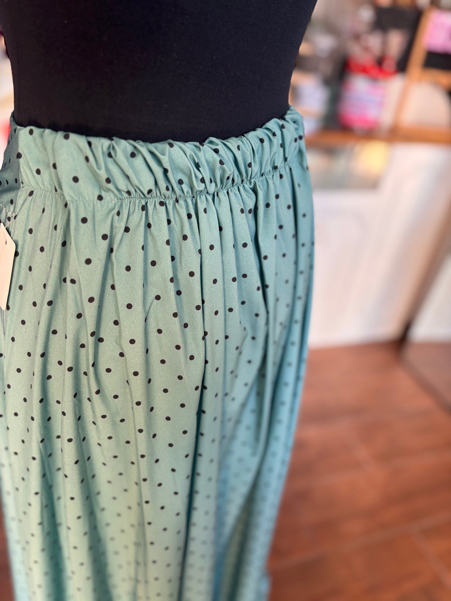 Falda flamenca Canastera VERDE JABONOSO