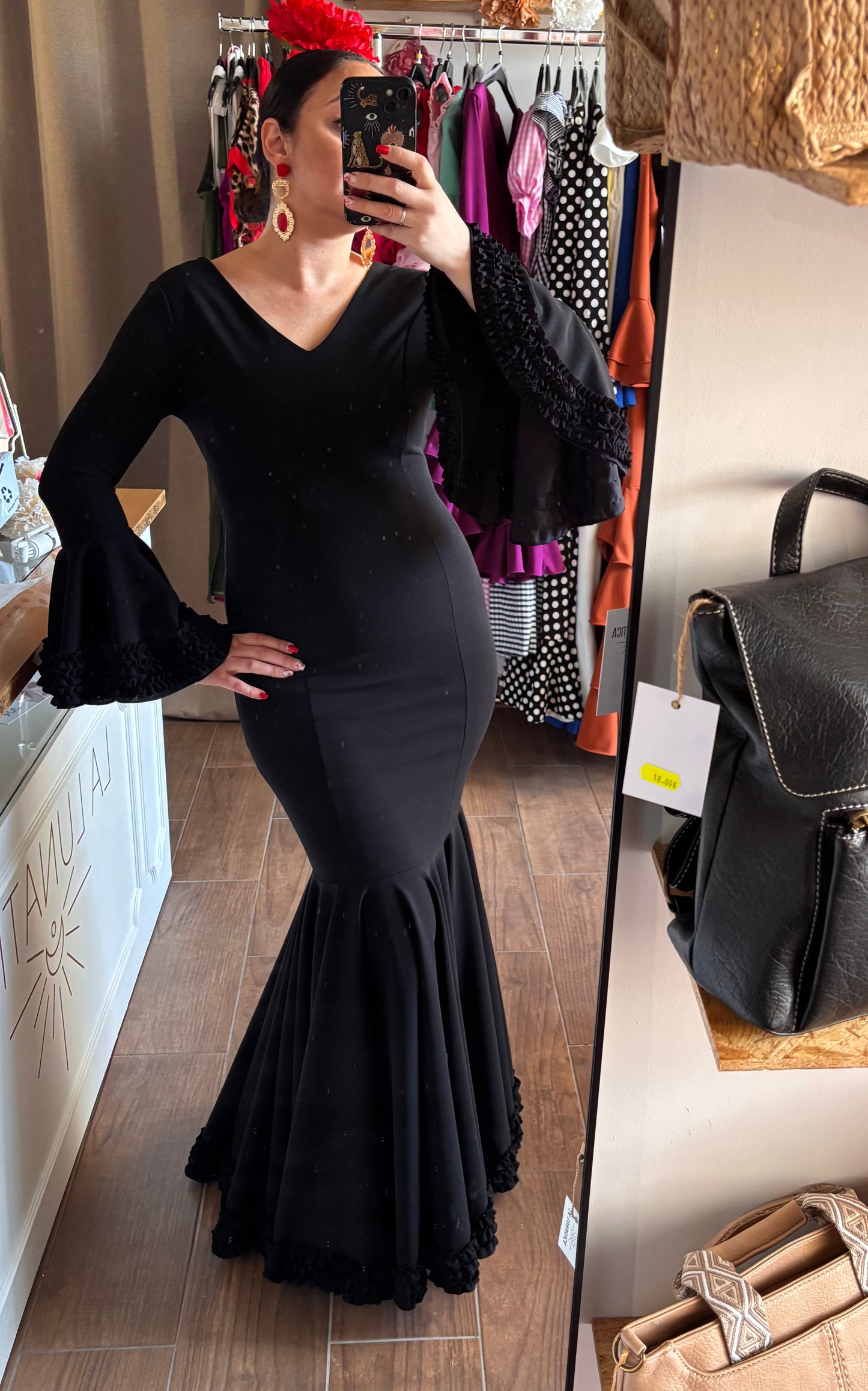 Vestido flamenca Clavel