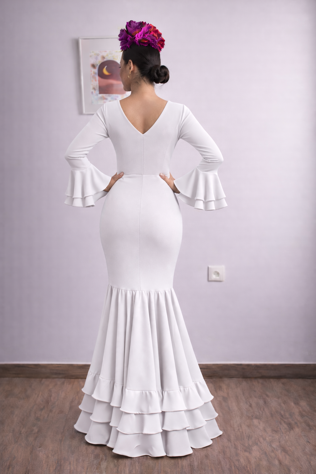 Vestido flamenca Alcázar BL