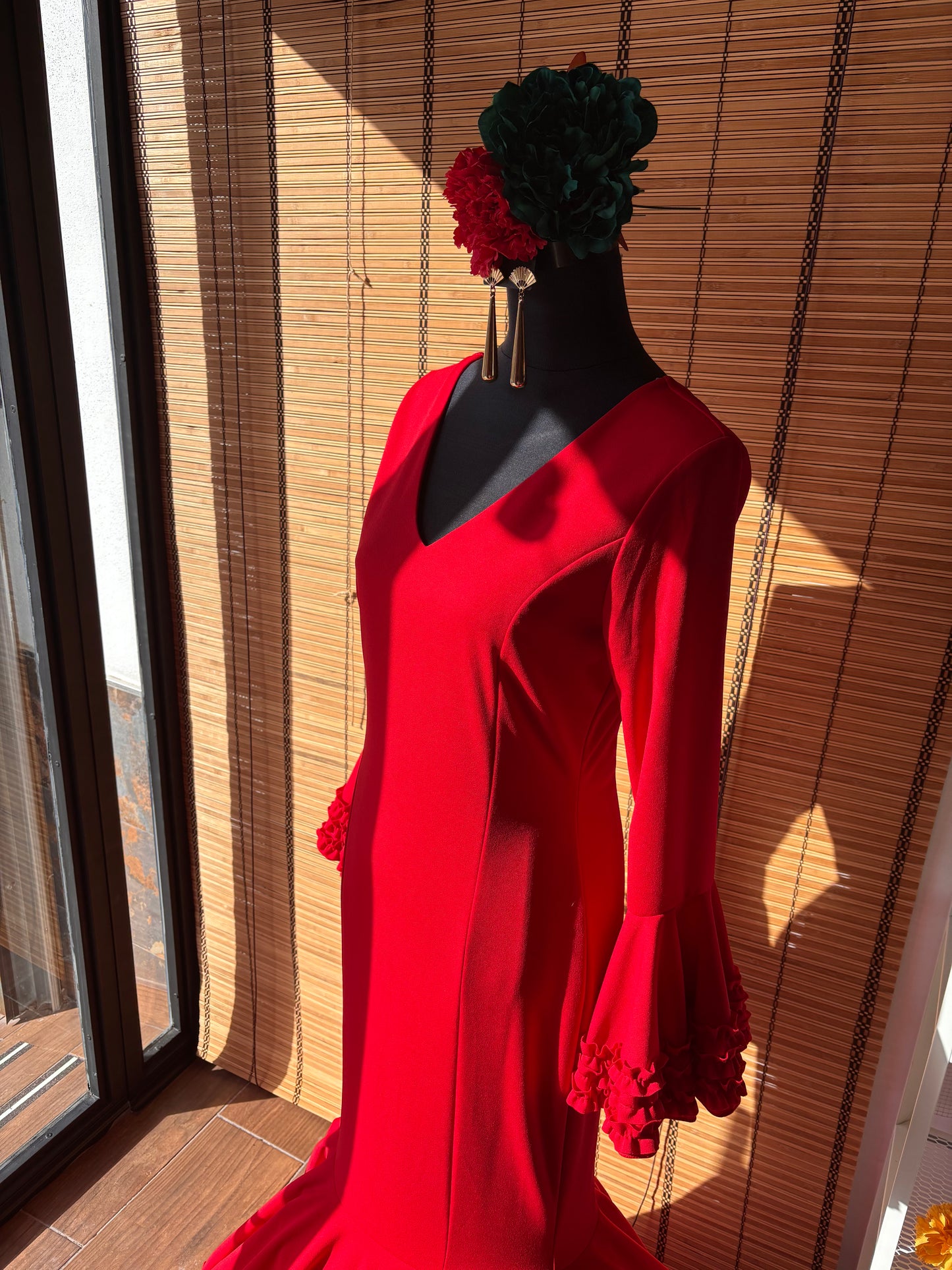 Vestido flamenca Clavel RJ